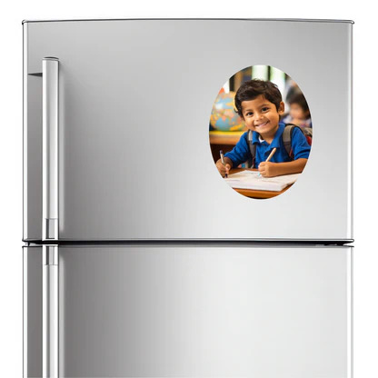 Oval Acrylic Fridge Magnet